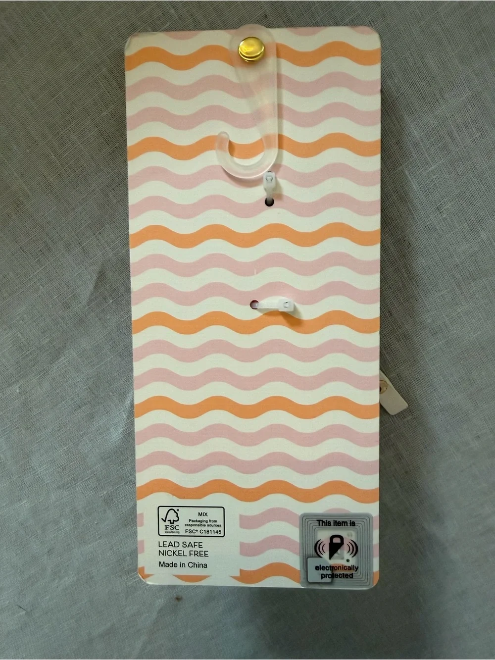 NWT piper·k Pink Peacock Bag Charm & Key Chain